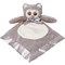 Bearington Baby Lil’ Owlie Snuggler, 15 Inch Gray Owl Plush Stuffed Animal Security Blanket Lovey for Babies